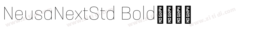 NeusaNextStd Bold字体转换